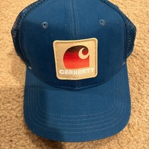 Carhartt Blue Cap with Red Logo 5002